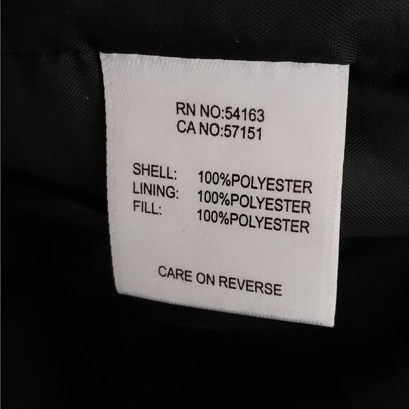 KENNETH COLE! AWESOME SLEEK BLACK QUILTED THERMAL OVERSIZED VEST! SZ L - Picture 8 of 10